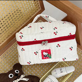 Large White Hello Kitty Women's Toiletry Bag