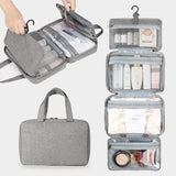 Large Grey Women's Toiletry Bag