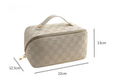 Trousse de Toilette Blanche en Cuir Femme