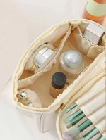 Trousse de Toilette Blanche en Cuir Style Femme