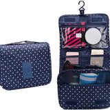 trousse-de-toilette-bleue-points-avec-compartiment-femme