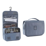 Grey Toiletry Bag with Compartment for Men