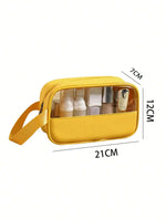 Trousse de Toilette Jaune Transparente Femme