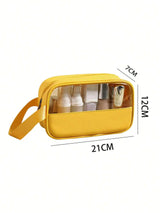 Trousse de Toilette Jaune Transparente Femme