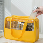 trousse-de-toilette-jaune-transparente-voyage-femme