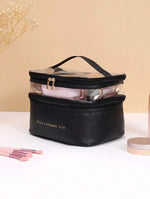 Trousse de Toilette Noire Tendance Femme