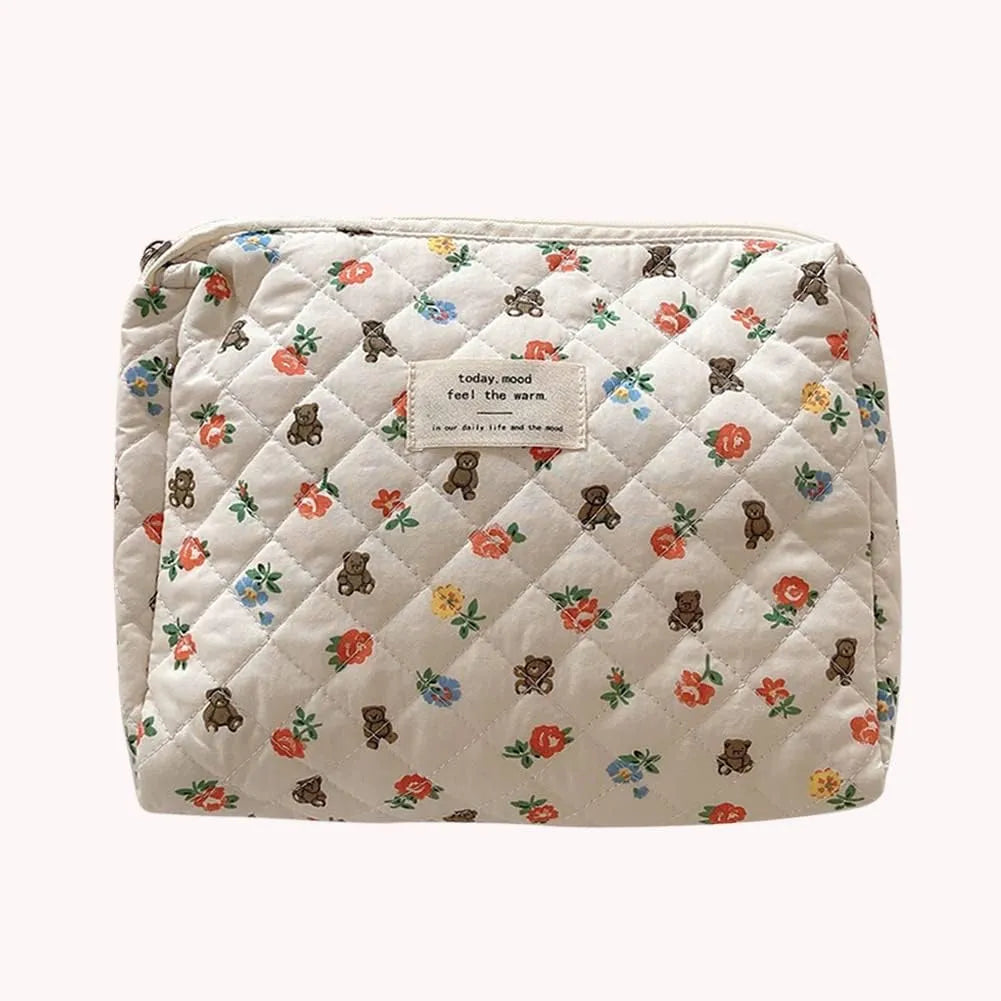 trousse-de-toilette-ourson-fleurs-matelassee-femme