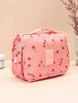 Trousse de Toilette Rose Cerises à Suspendre Femme