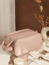 Trousse de Toilette Rose en Cuir Voyage Tendance Femme