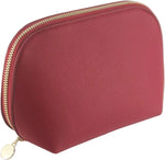 Trousse de Toilette Rouge en Cuir Tendance Femme