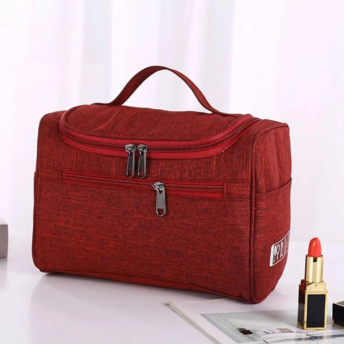 Trousse de Toilette Rouge pour Femme Voyage