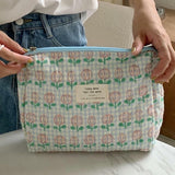 Women's Quilted Tulip Toiletry Bag