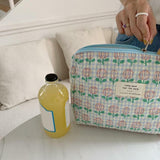 Women's Quilted Tulip Toiletry Bag