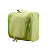 Green Hanging Toiletry Bag with Travel Compartment for Women