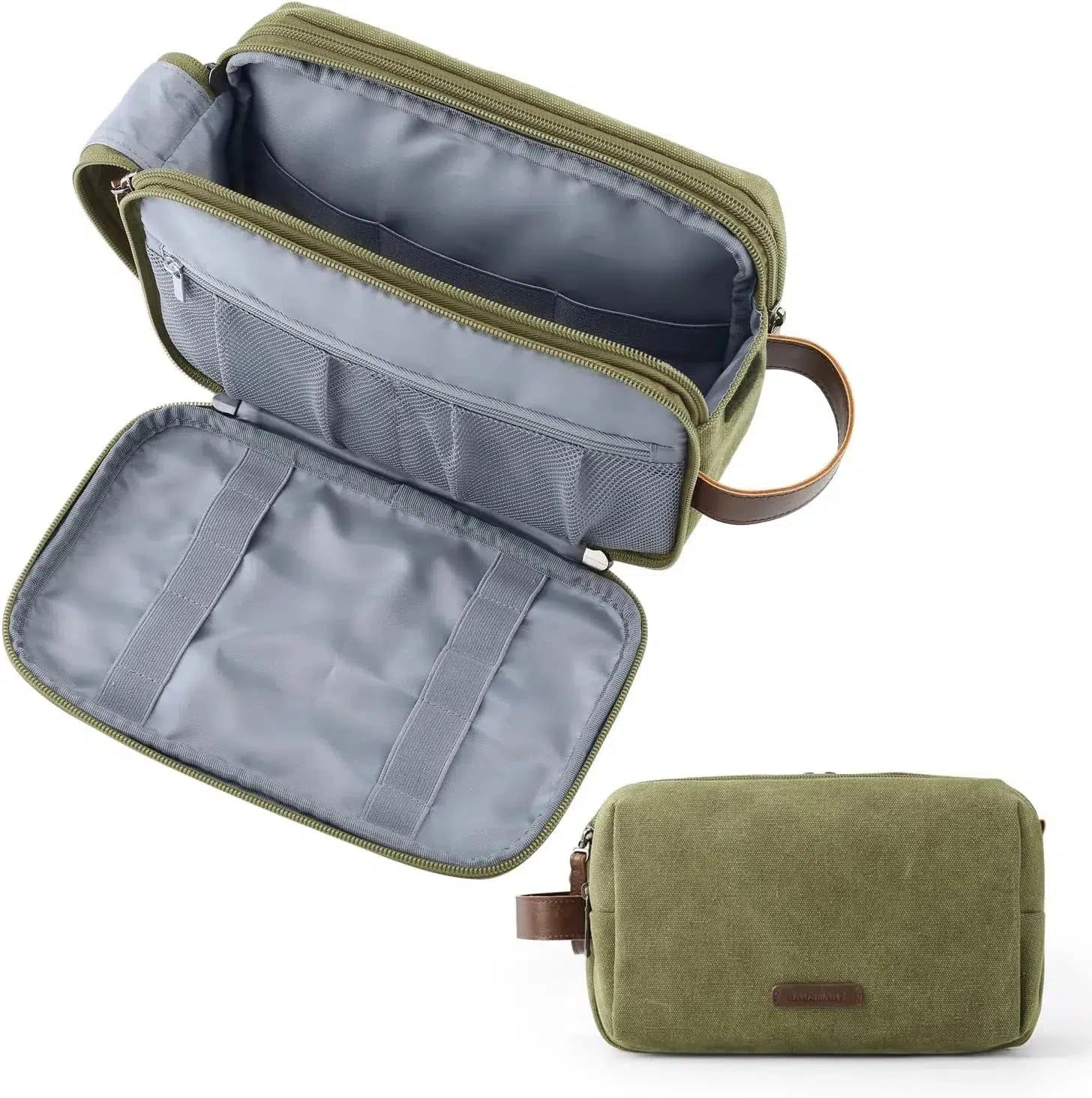 Trousse de Toilette Verte Avion Homme