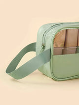 Trousse de Toilette Verte Transparente Femme