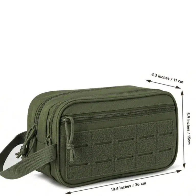 Trousse de Toilette Verte Voyage Homme