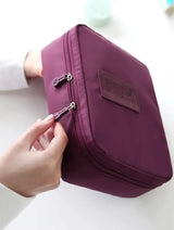 Trousse de Toilette Violet avec Compartiment Femme