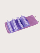 Trousse de Toilette Violet Pliable avec Compartiment Femme